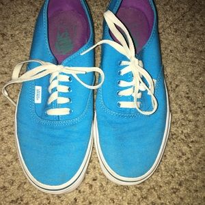 Classic Blue Vans Sneakers Size 8.5